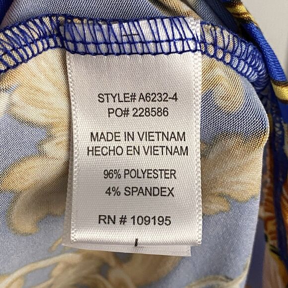 Julia by Love J Shirt Dress Womens Size Large Button Up Baroque Versailles Print - Picture 3 of 5